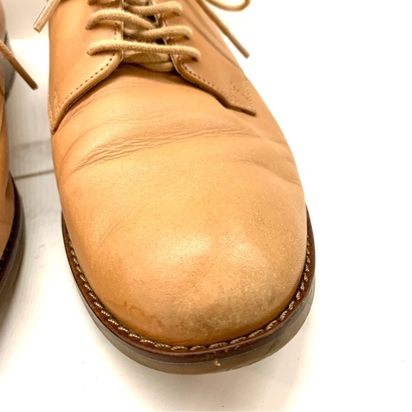 Vionic Weslyn Tan Leather Oxfords Lace-Up Dress Shoes Brown 1” Heel Size 9 - Picture 10 of 15
